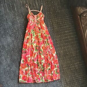 Colorful Floral Sundress with Adjustable Straps